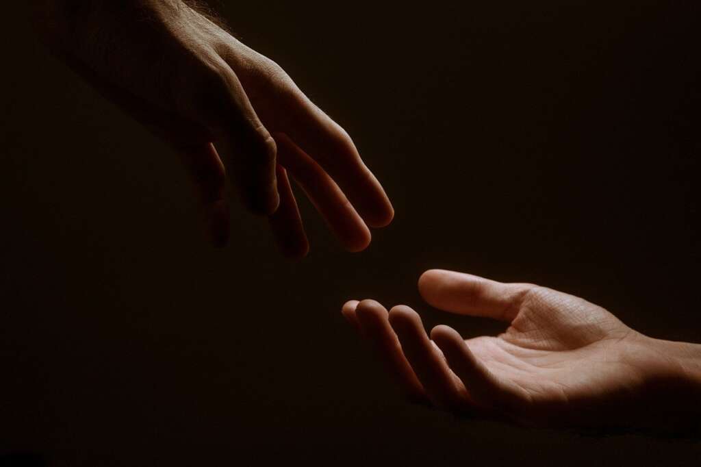 hands, hand, together